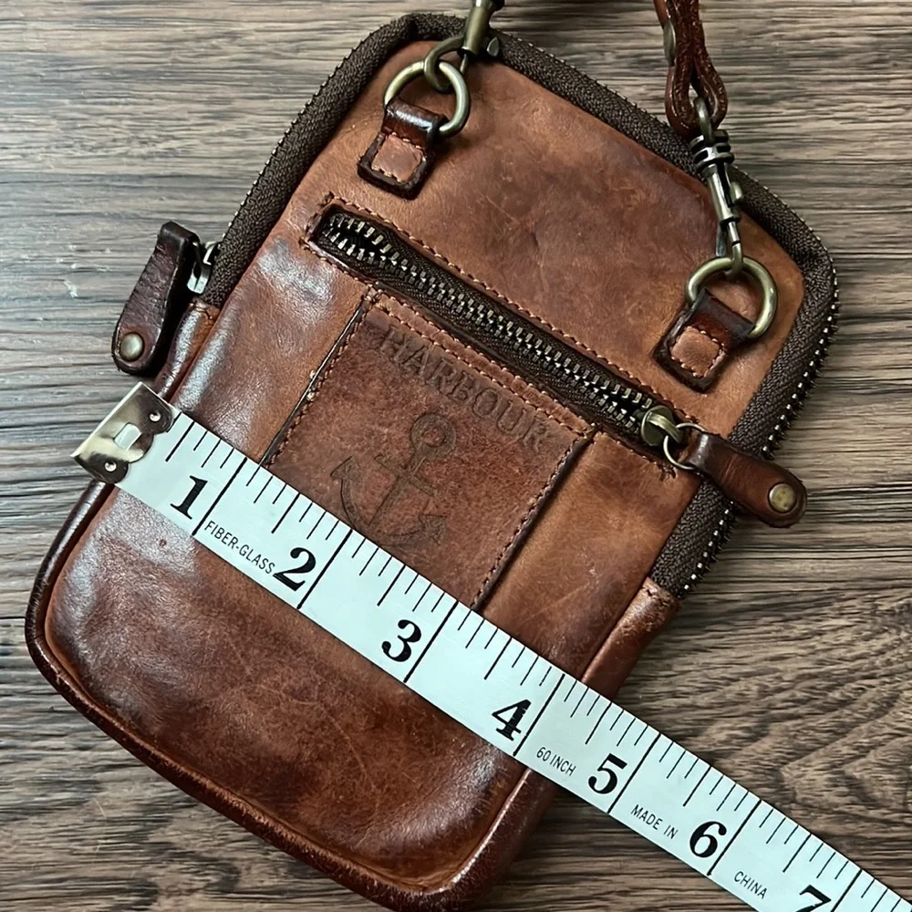 Harbour 2nd Benita Leather Crossbody Wallet Cell Phone Bag​ - Picture 8 of 9